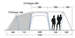Outwell Airville 6SA Air Tent 2023 -Cheap Awning Store 33093 3