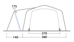 Outwell Airville 6SA Air Tent 2023 -Cheap Awning Store 33093 4