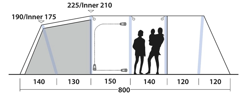 Outwell Knoxville 7SA Air Tent 2023 4 Outwell Knoxville 7SA Air Tent 2023 - Image 4