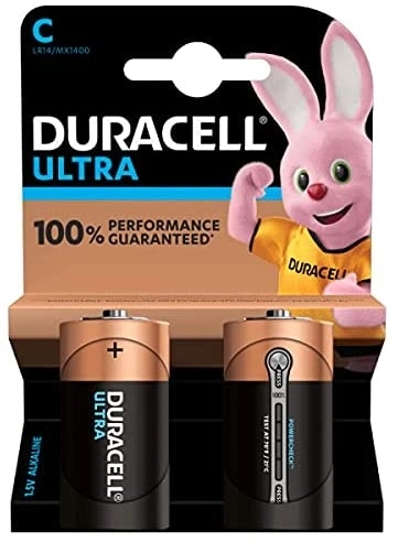 Duracell Pack Of 2 C Ultra Power - Each 1 Duracell Pack Of 2 C Ultra Power - Each