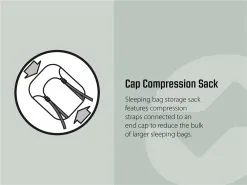 Outwell Contour Lux Deep Blue Sleeping Bag - Left Hand -Cheap Awning Store 33167 18