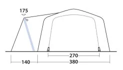 Outwell Airville 6SA Air Tent Package Deal 2023 -Cheap Awning Store 33232 7