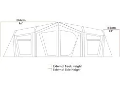 ZEMPIRE Delta Force Air Canvas Series V2 - Olive/Charcoal -Cheap Awning Store 33453 14