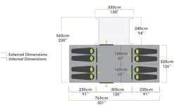 ZEMPIRE Delta Force Air Canvas Series V2 - Olive/Charcoal -Cheap Awning Store 33453 5
