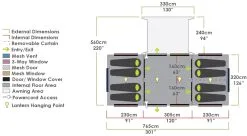 ZEMPIRE Delta Force Air Canvas Series V2 - Olive/Charcoal -Cheap Awning Store 33453 6
