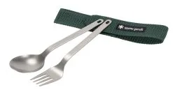 Snow Peak Titanium Fork & Spoon Set 8 Snow Peak Titanium Fork & Spoon Set -Cheap Awning Store 33510 2