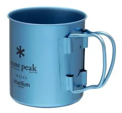 Snow Peak Titanium Single Wall 450 Mug - Blue -Cheap Awning Store 33539 13