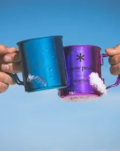 Snow Peak Titanium Single Wall 450 Mug - Blue -Cheap Awning Store 33539 15