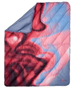 Kelty Galactic Down Blanket - Cranberry/Atmosphere