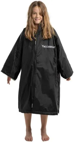 Frostfire Moonwrap Kids Changing Robe - Black - XS - Age 5-8