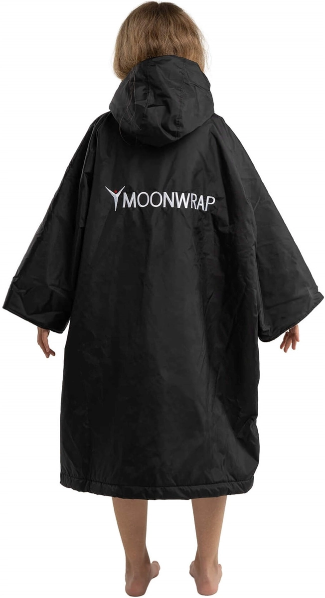 Frostfire Moonwrap Kids Changing Robe - Black - XS - Age 5-8 4 Frostfire Moonwrap Kids Changing Robe - Black - XS - Age 5-8 - Image 4