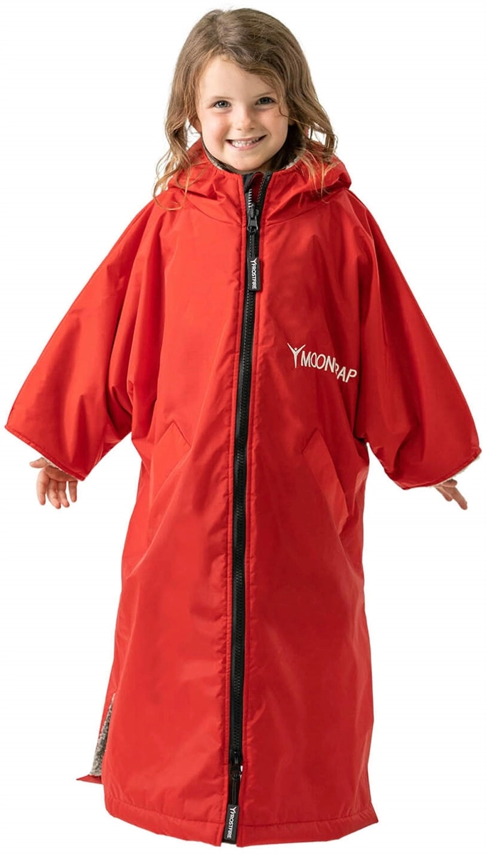 Frostfire Moonwrap Kids Changing Robe - Crimson Red - XS - Age 5-8 11 Frostfire Moonwrap Kids Changing Robe - Crimson Red - XS - Age 5-8 - Image 11
