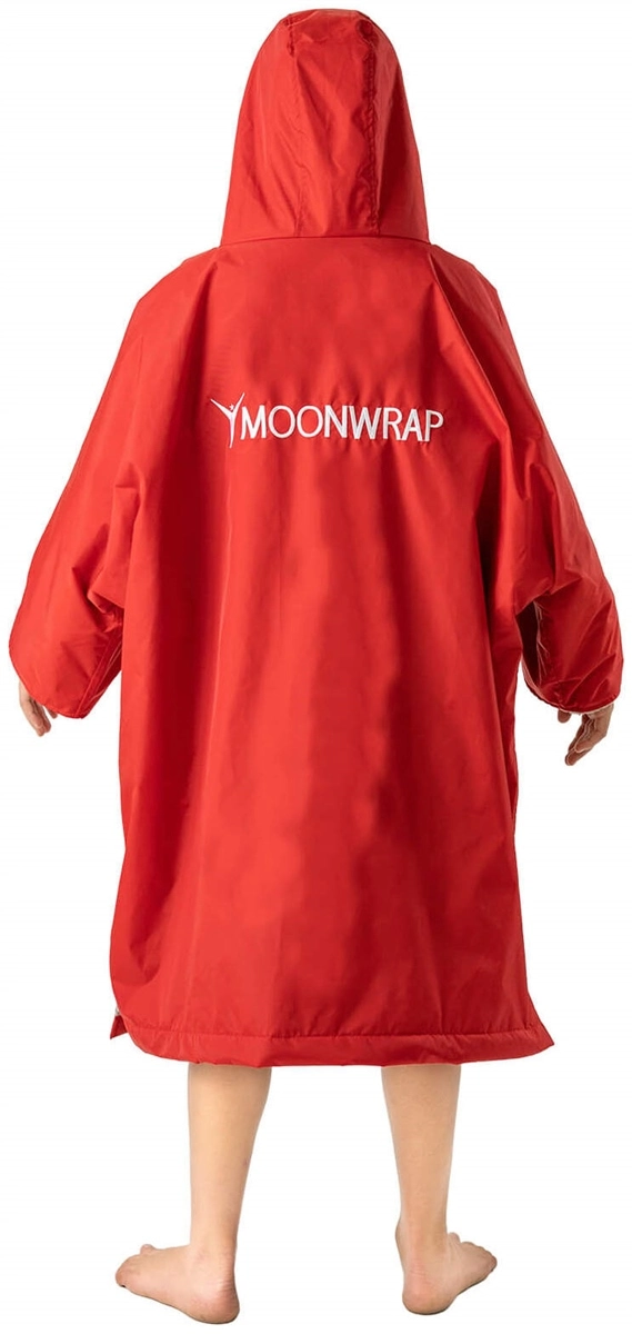 Frostfire Moonwrap Kids Changing Robe - Crimson Red - XS - Age 5-8 6 Frostfire Moonwrap Kids Changing Robe - Crimson Red - XS - Age 5-8 - Image 6