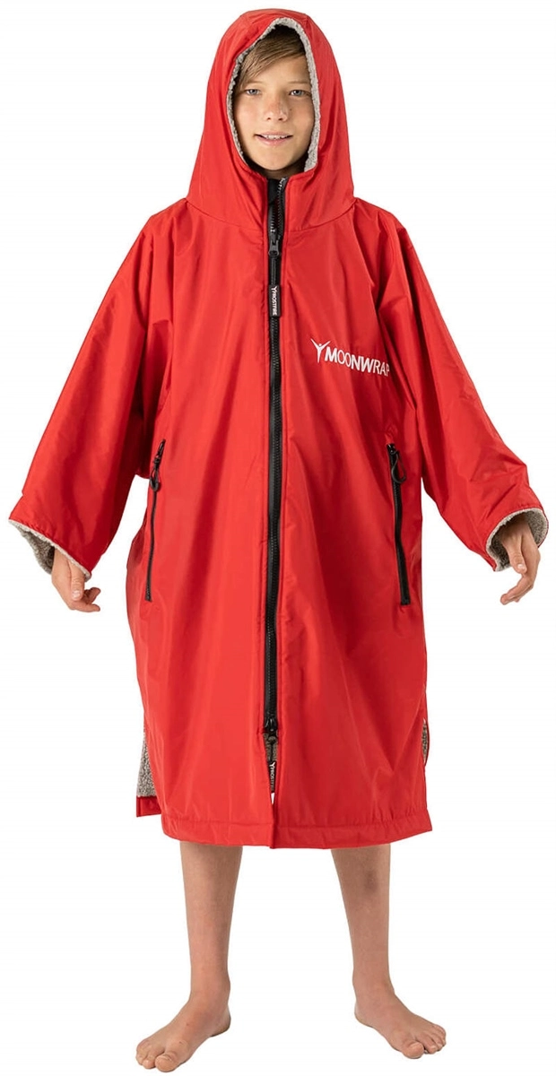 Frostfire Moonwrap Kids Changing Robe - Crimson Red - XS - Age 5-8 7 Frostfire Moonwrap Kids Changing Robe - Crimson Red - XS - Age 5-8 - Image 7