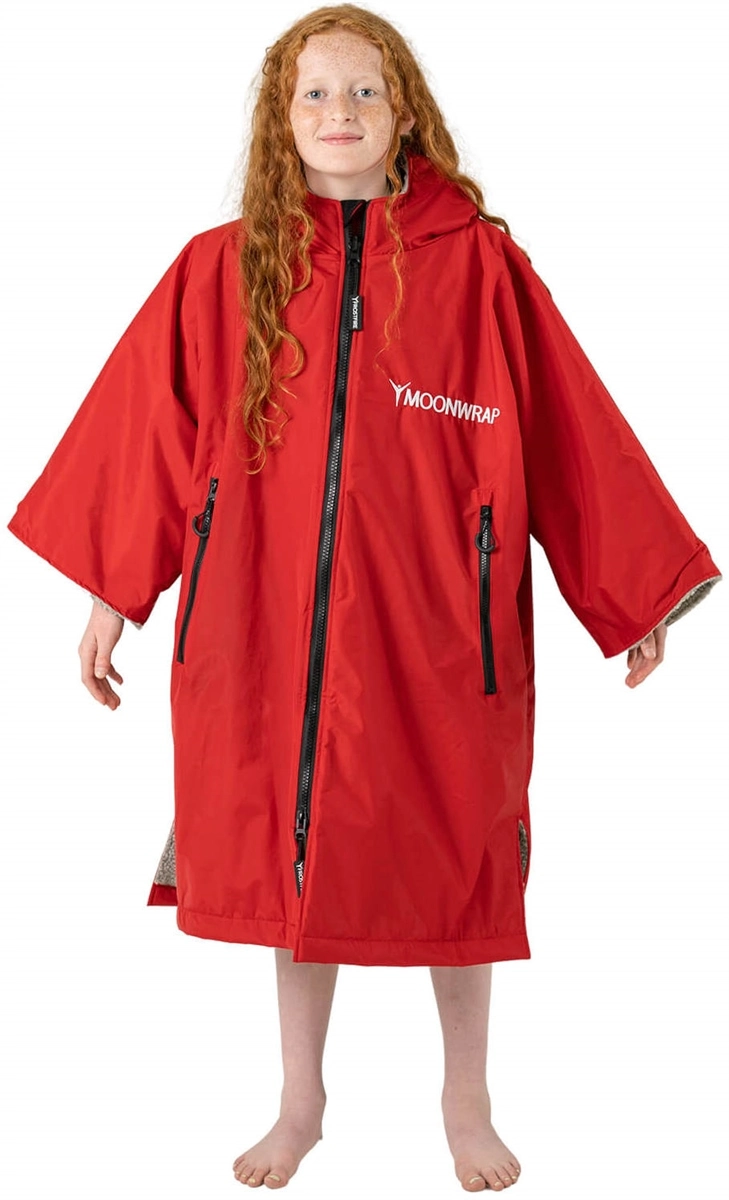 Frostfire Moonwrap Kids Changing Robe - Crimson Red - XS - Age 5-8 1 Frostfire Moonwrap Kids Changing Robe - Crimson Red - XS - Age 5-8