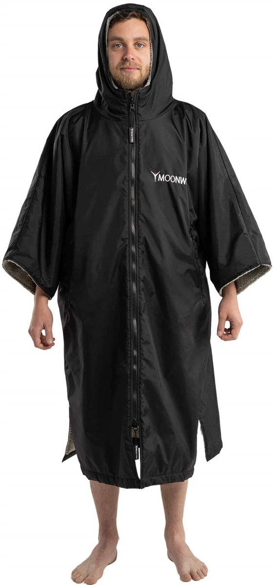 Frostfire Moonwrap Short Sleeve Changing Robe - Black - One Size 9 Frostfire Moonwrap Short Sleeve Changing Robe - Black - One Size - Image 9