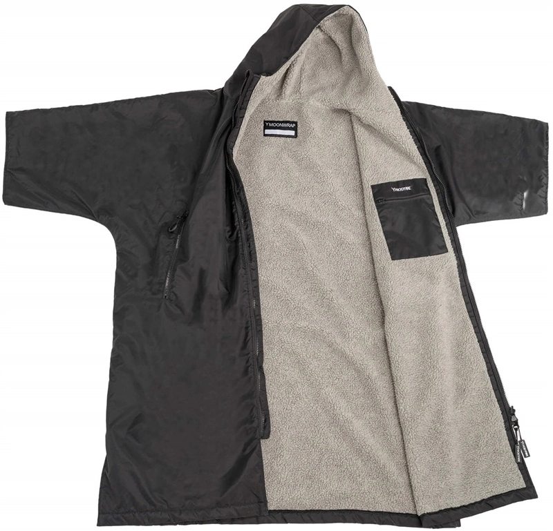 Frostfire Moonwrap Short Sleeve Changing Robe - Black - One Size 10 Frostfire Moonwrap Short Sleeve Changing Robe - Black - One Size - Image 10