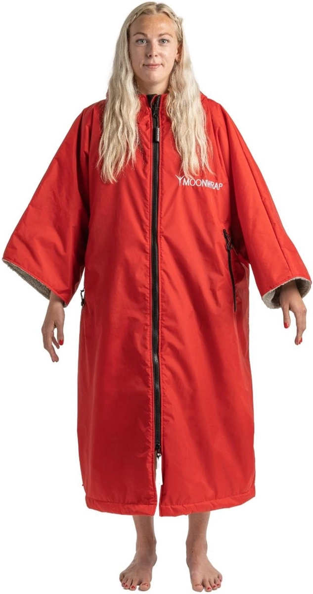 Frostfire Moonwrap Short Sleeve Changing Robe - Crimson Red 3 Frostfire Moonwrap Short Sleeve Changing Robe - Crimson Red - Image 3