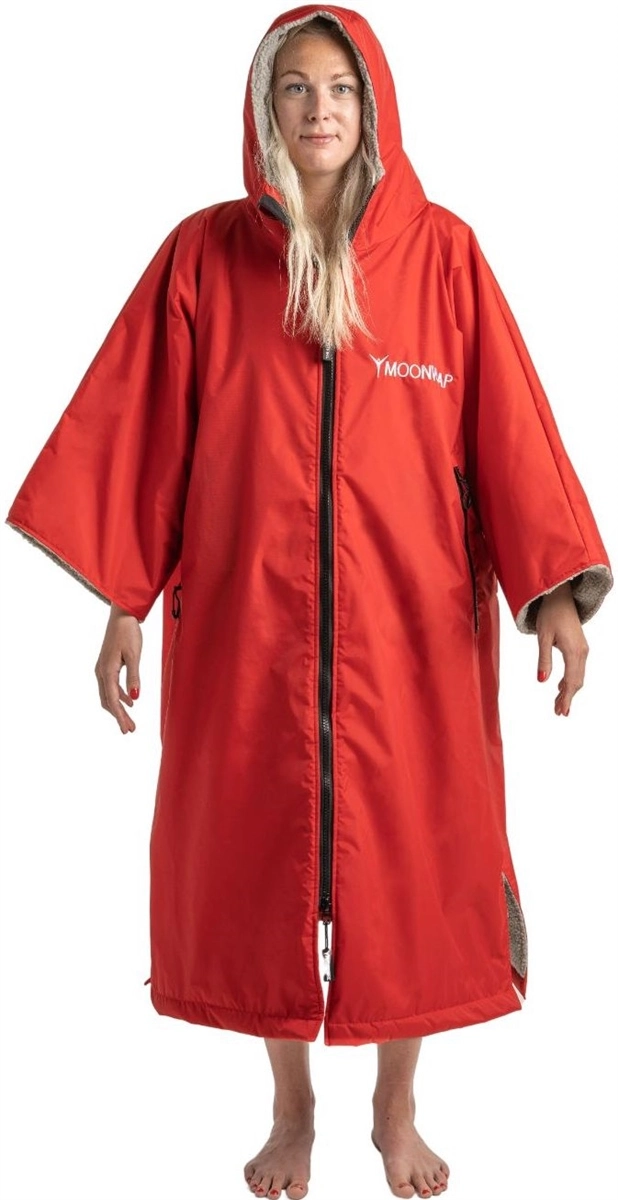 Frostfire Moonwrap Short Sleeve Changing Robe - Crimson Red 9 Frostfire Moonwrap Short Sleeve Changing Robe - Crimson Red - Image 9