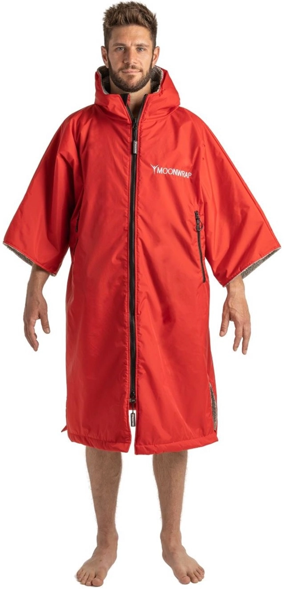 Frostfire Moonwrap Short Sleeve Changing Robe - Crimson Red 1 Frostfire Moonwrap Short Sleeve Changing Robe - Crimson Red