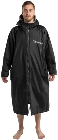 Frostfire Moonwrap Long Sleeve Changing Robe - Black - Small