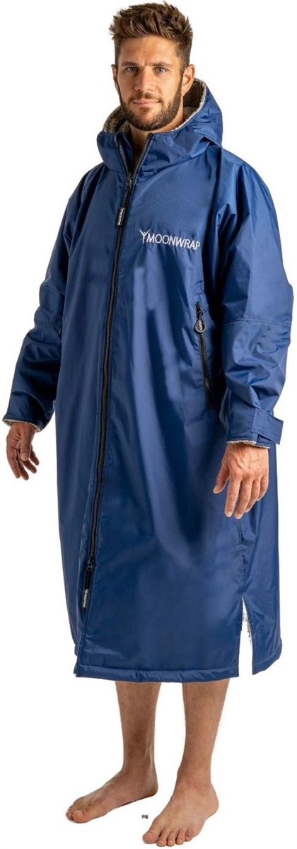 Frostfire Moonwrap Long Sleeve Changing Robe - Navy - Small 1 Frostfire Moonwrap Long Sleeve Changing Robe - Navy - Small
