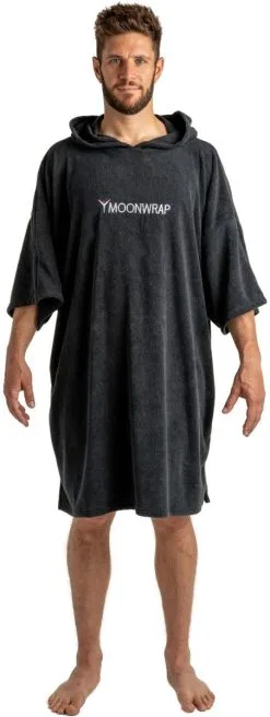 Frostfire Moonwrap Towel Robe - Black