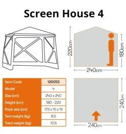 Quest Screen House 4 Shelter 8 Quest Screen House 4 Shelter -Cheap Awning Store 33842 2