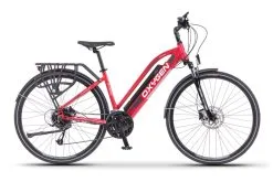 Oxygen S-CROSS ST MKII Electric Bike (Red) - 10.4ah