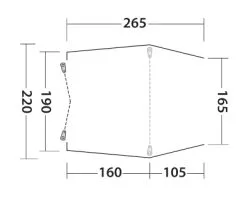 Outwell Sandcrest S Awning 2023 -Cheap Awning Store 34102 3