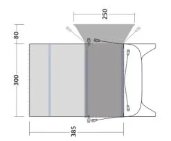 Outwell Blossburg 380 Air Awning 2023 -Cheap Awning Store 34103 2