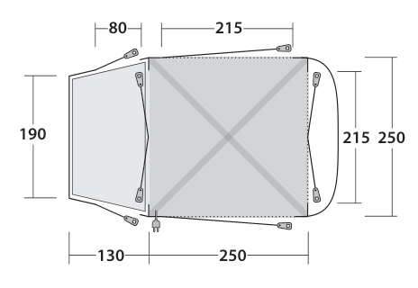Outwell Linnburg Air Rear Awning 2023 3 Outwell Linnburg Air Rear Awning 2023 - Image 3