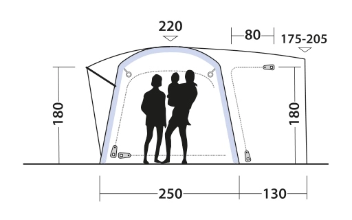 Outwell Linnburg Air Rear Awning 2023 5 Outwell Linnburg Air Rear Awning 2023 - Image 5