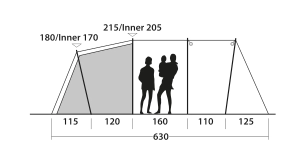 Outwell Yosemite Lake 4TC Tent 2023 4 Outwell Yosemite Lake 4TC Tent 2023 - Image 4