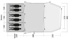 Outwell Yosemite Lake 6TC Tent 2023 -Cheap Awning Store 34110 2