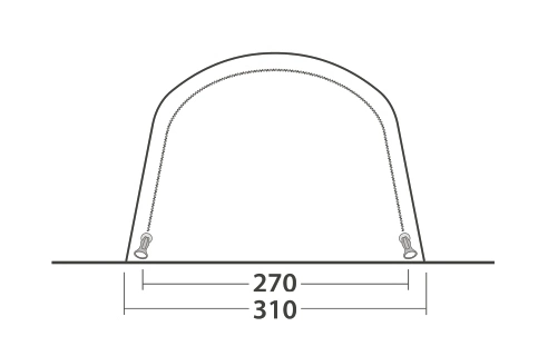 Outwell Hayward Lake 4ATC Air Tent 2023 6 Outwell Hayward Lake 4ATC Air Tent 2023 - Image 6