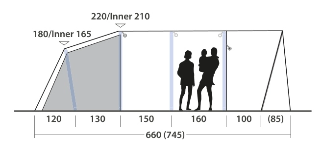 Outwell Hayward Lake 6ATC Air Tent 2023 5 Outwell Hayward Lake 6ATC Air Tent 2023 - Image 5