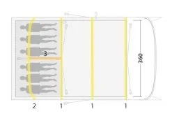 Outwell Hayward Lake 6ATC Air Tent 2023 53 Outwell Hayward Lake 6ATC Air Tent 2023 -Cheap Awning Store 34118 6
