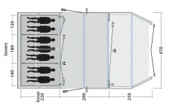 Outwell Wood Lake 7ATC Air Tent 2023 -Cheap Awning Store 34120 2