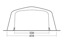 Outwell Wood Lake 7ATC Air Tent 2023 -Cheap Awning Store 34120 21
