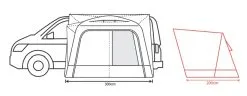 Outdoor Revolution Cayman Air Drive Away Awning - Low 180 X 220cm -Cheap Awning Store 34131 4 1