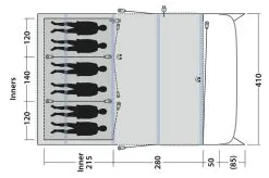 Outwell Avondale 6PA Air Tent 2023 -Cheap Awning Store 34143 2