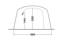 Outwell Sundale 5PA Air Tent 2023 -Cheap Awning Store 34147 5