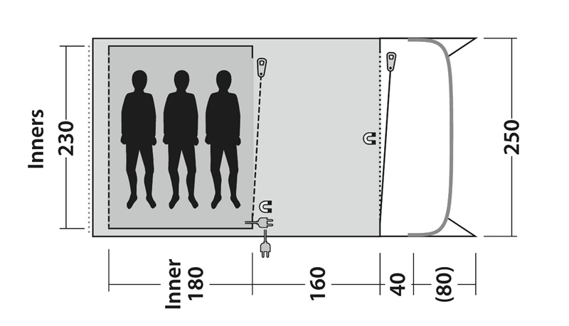 Outwell Ashwood 3 Tent 2023 4 Outwell Ashwood 3 Tent 2023 - Image 4