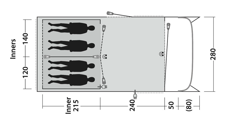 Outwell Greenwood 4 Tent 2023 4 Outwell Greenwood 4 Tent 2023 - Image 4