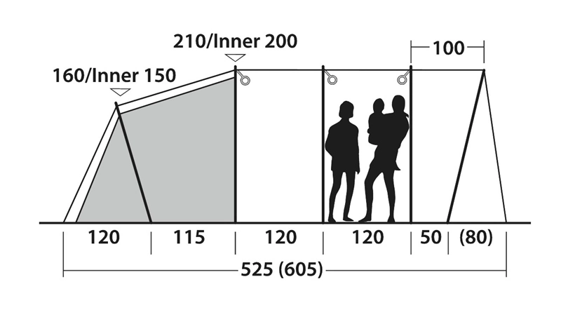 Outwell Greenwood 4 Tent 2023 5 Outwell Greenwood 4 Tent 2023 - Image 5