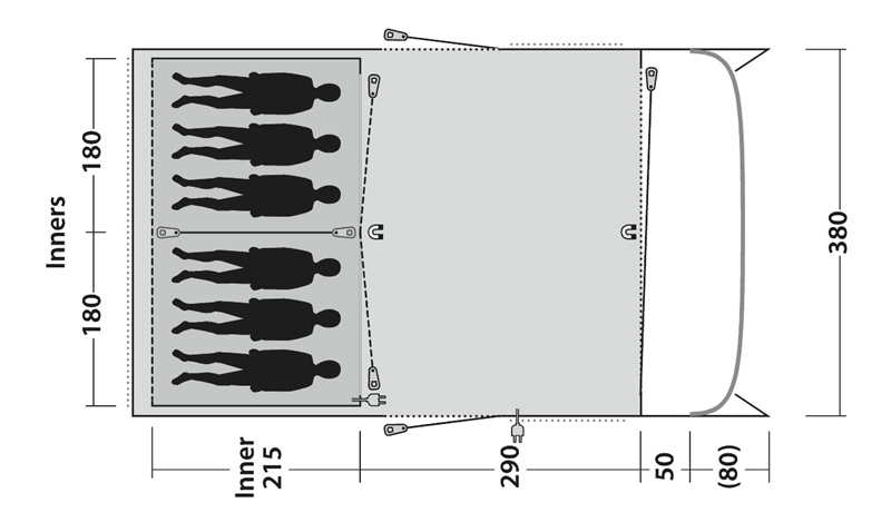 Outwell Greenwood 6 Tent 2023 4 Outwell Greenwood 6 Tent 2023 - Image 4