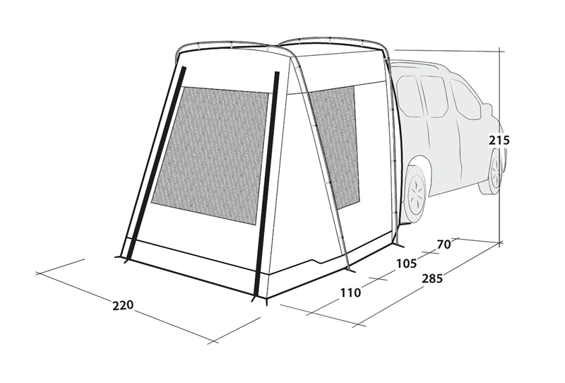 Outwell Dunecrest Tailgater Awning 2023 3 Outwell Dunecrest Tailgater Awning 2023 - Image 3