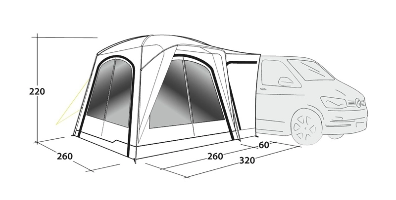 Outwell Milestone Lux Drive Away Awning 2023 3 Outwell Milestone Lux Drive Away Awning 2023 - Image 3
