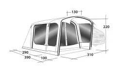 Outwell Jonesville 290SA Flex Drive Away Awning 2023 -Cheap Awning Store 34160 1 1